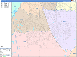 Elk Grove Wall Map Color Cast Style 2026